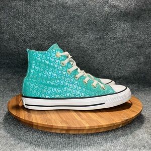 Converse Chuck Taylor All Star Hi Shimmering Aqua Mermaid Women Shoes Size 7